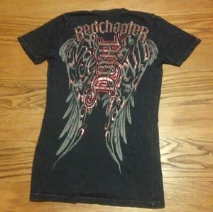 😈 Red Chapter Devil Shirt Women's Medium Love & Rock n Roll 🎸 🎵 Metal Red